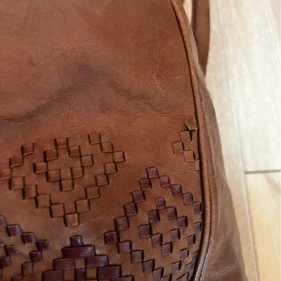 Isabella fiore woven leather tote bag - Picture 12 of 16